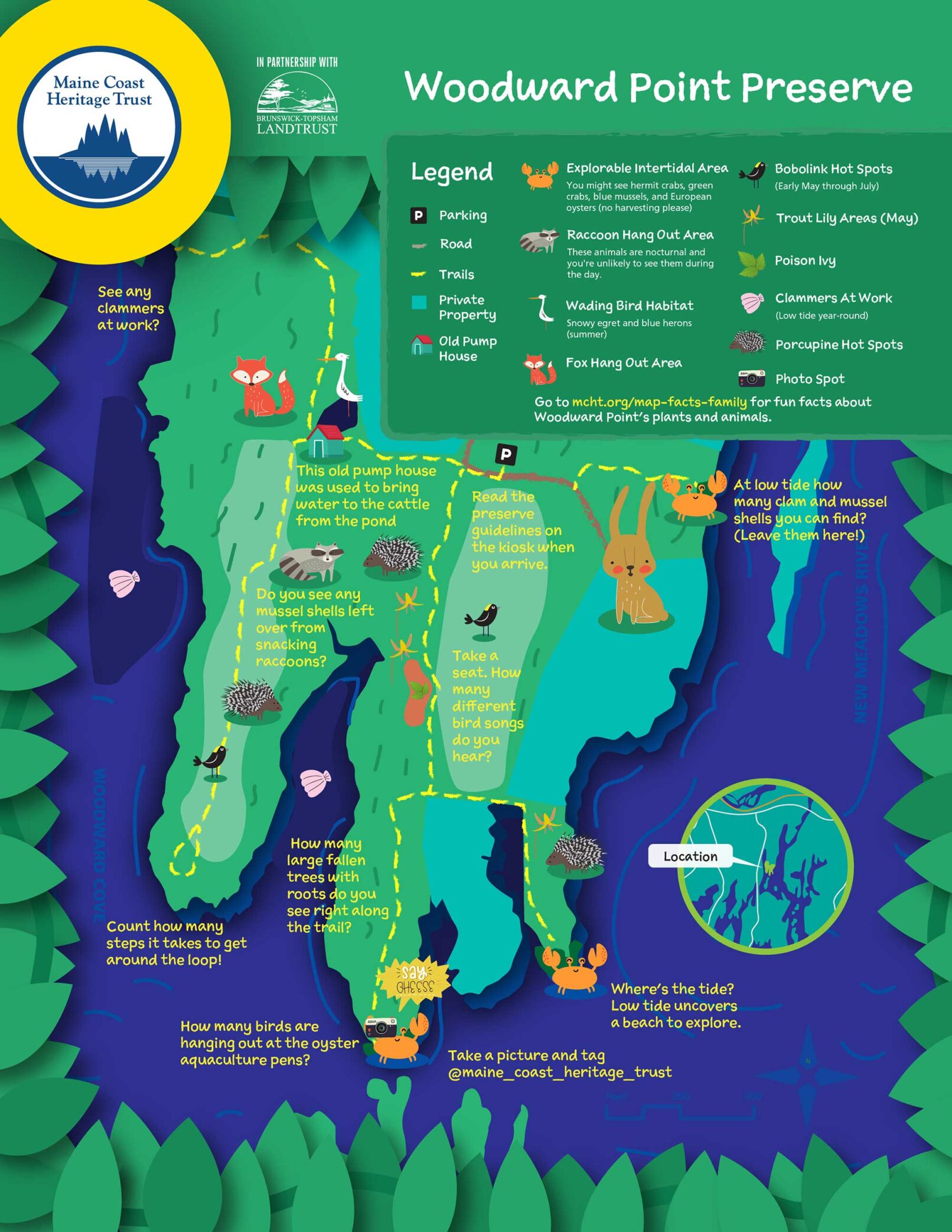 MCHT Woodward Preserve Forest Map