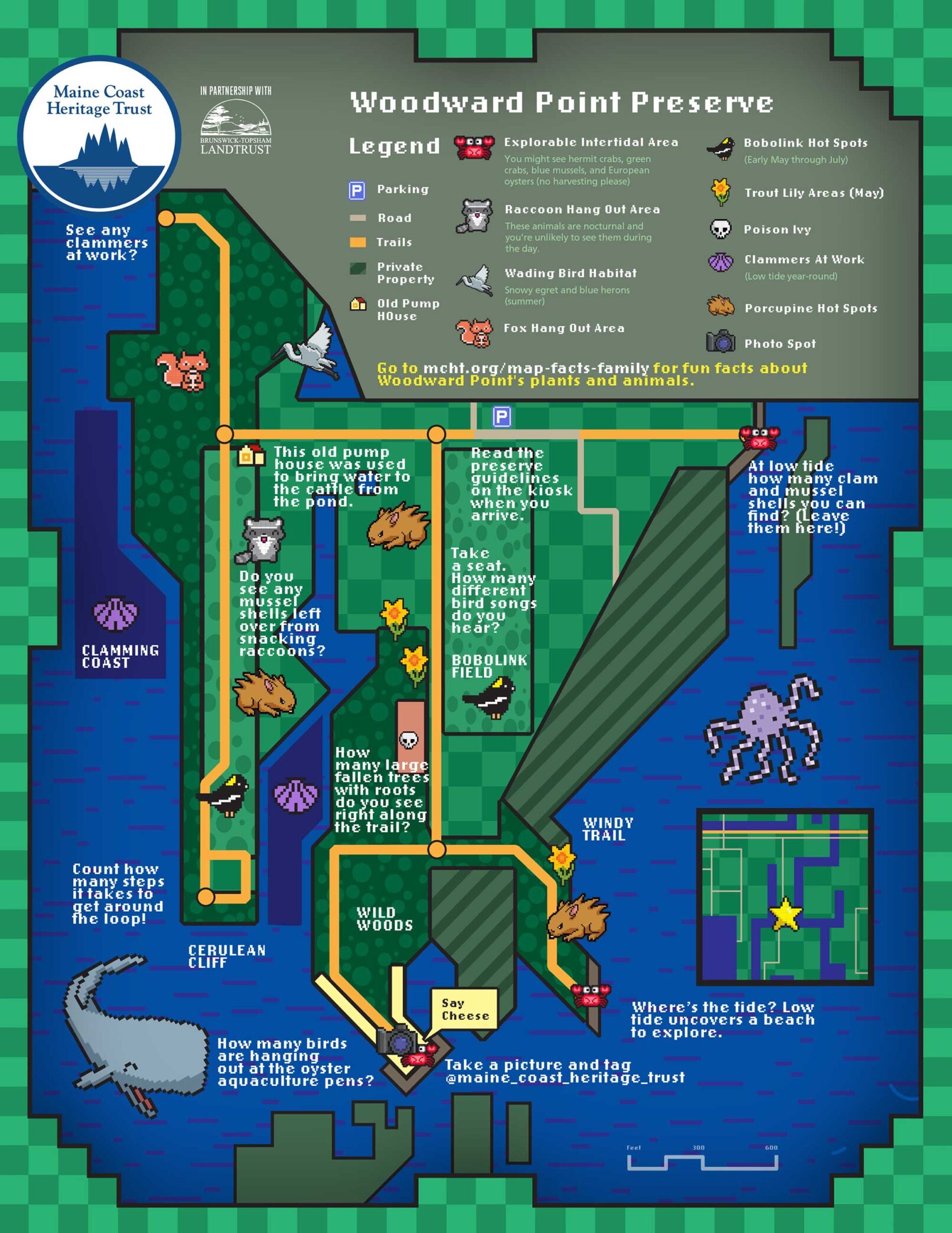 MCHT Woodward Preserve Game Map