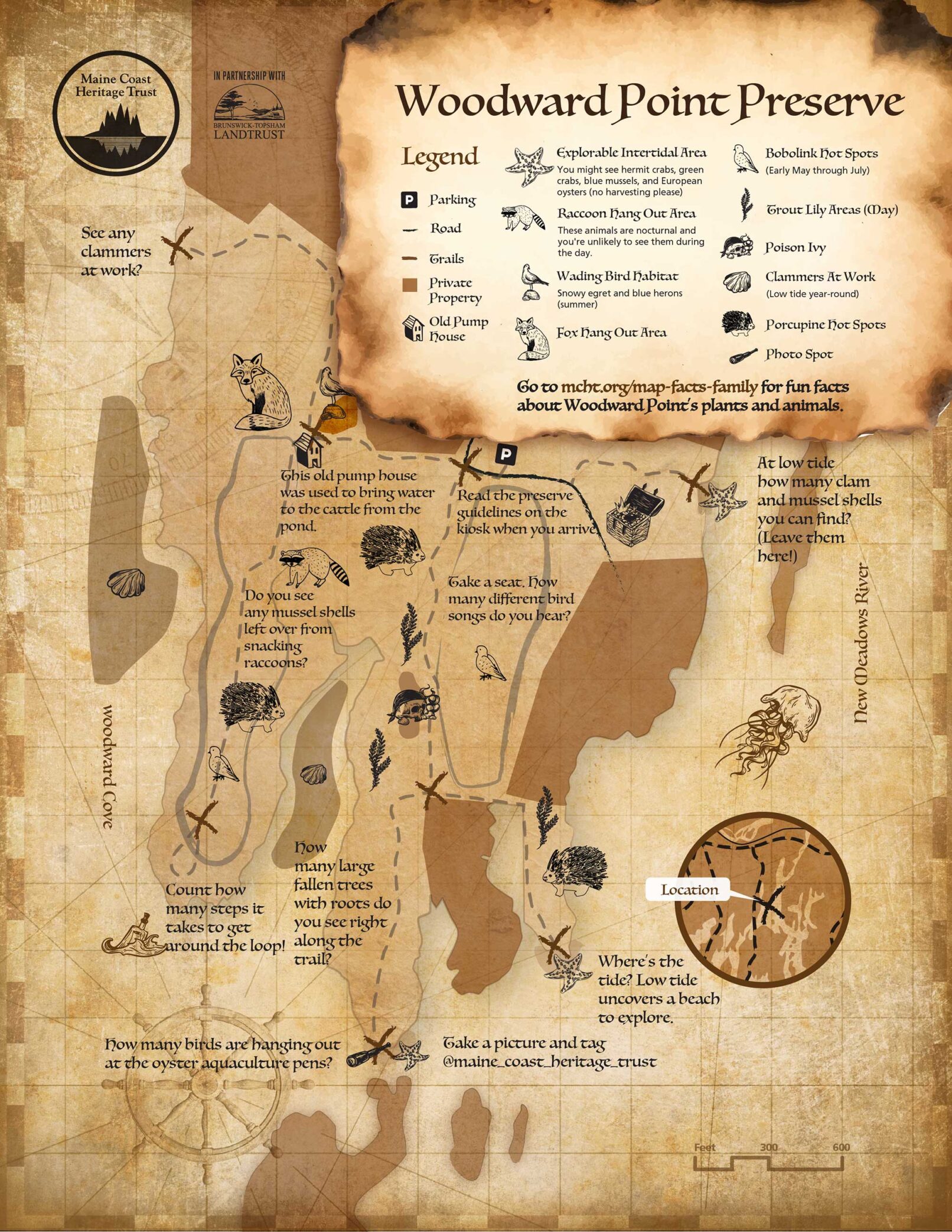 MCHT Woodward Preserve Pirate Map