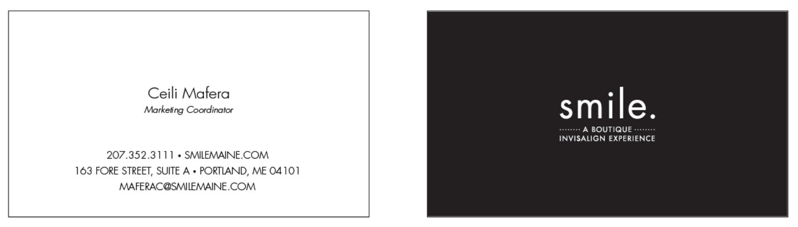 smile business cards